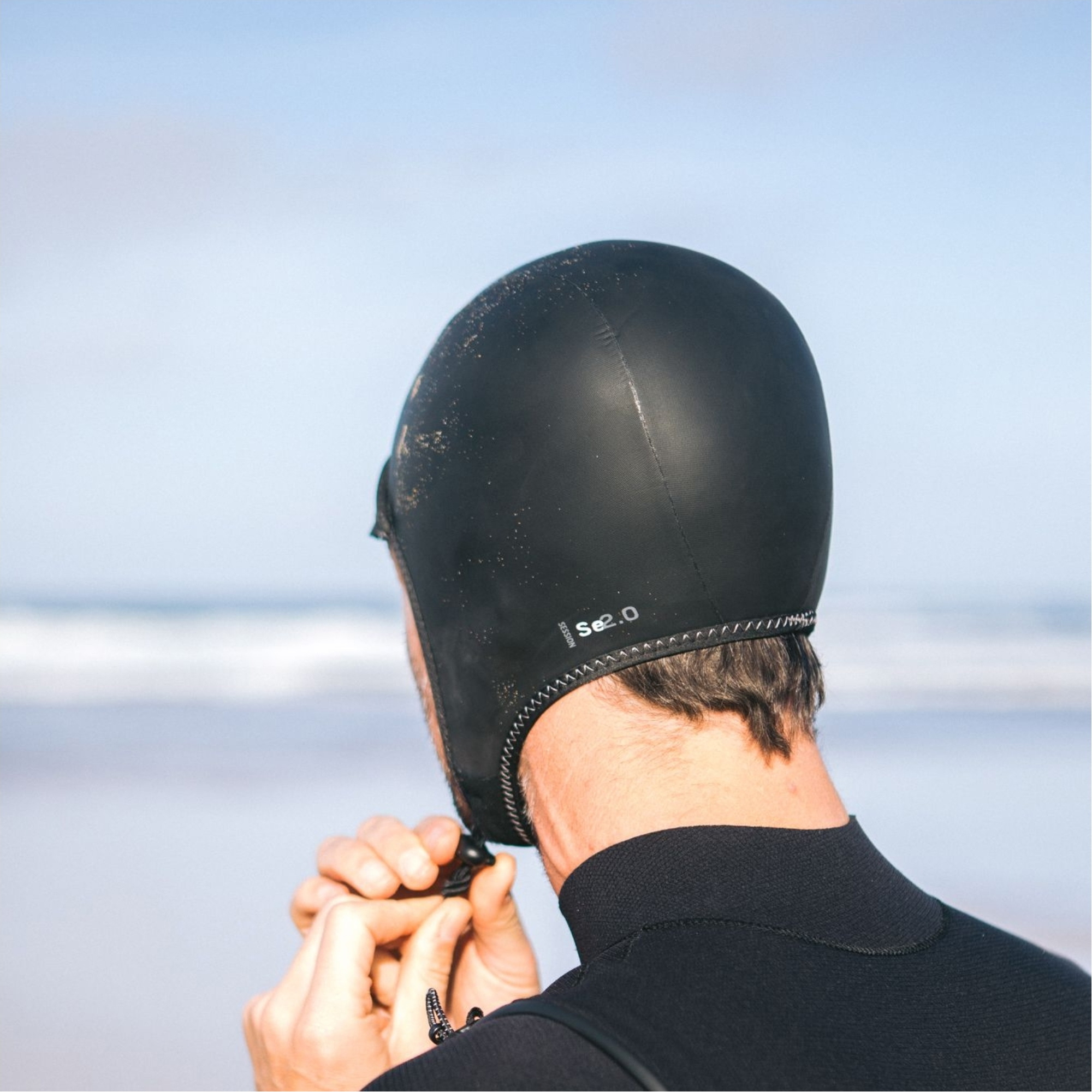 2026 C-Skins Session 2mm Surf Cap C-HOSE - Black